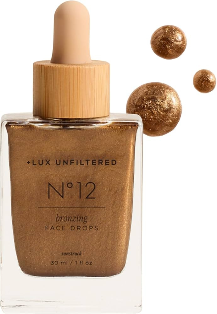 + Lux Unfiltered N°12 Sunstruck Face Tanning Drops - Fragrance Free Bronzing Drops for Face with... | Amazon (US)
