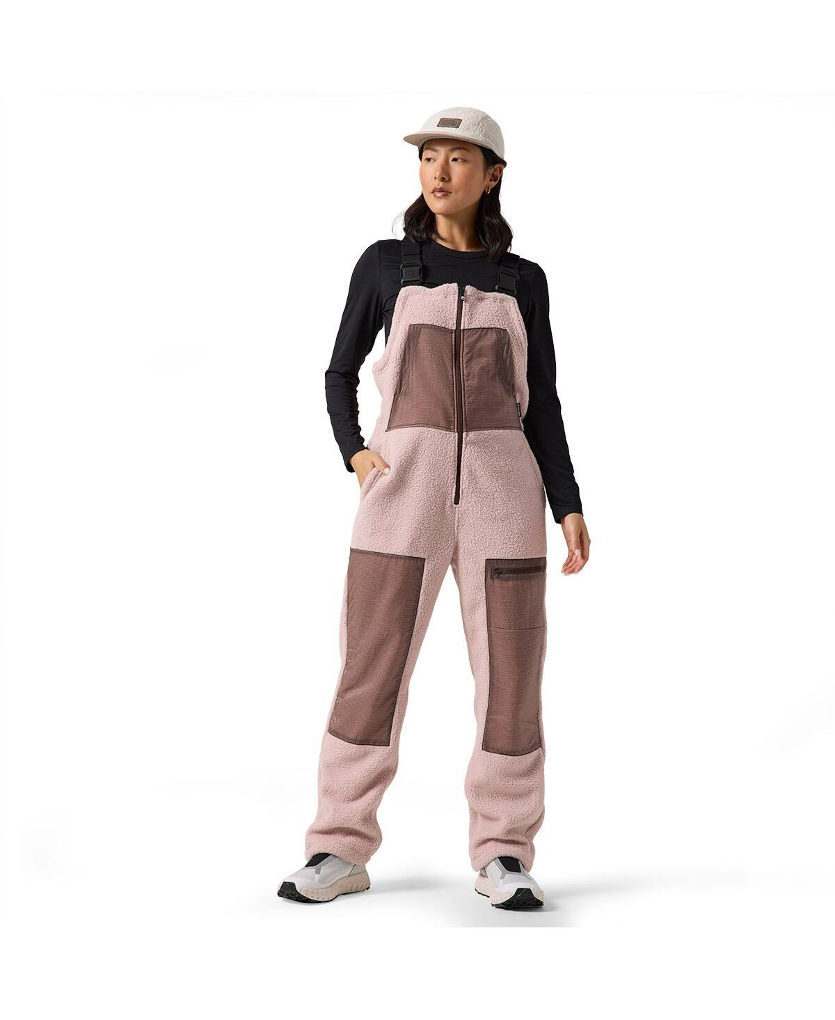 Backcountry Women's Wander Pile-Fleece Overall Jumpsuits - Bark | Macy's