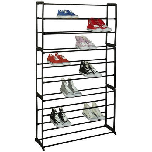 Sunbeam 50-Pair Shoe Rack, Black | Walmart (US)