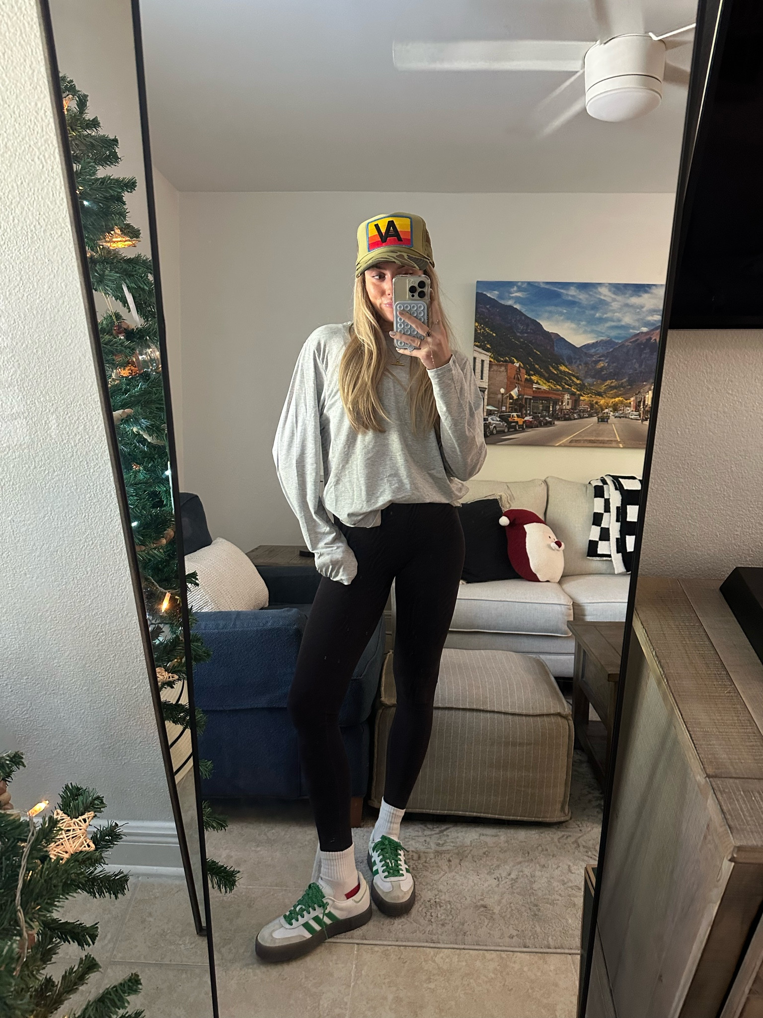 Amazon CRZ YOGA Butterluxe High Waisted Lounge Legging 25" - Workout Leggings for Women Buttery Soft Yoga Pants Lululemon dupe leggings. Walmart no boundaries cotton long sleeve oversized tee. Boyfriend tee. Skims dupe. AVAITOR nation trucker hat. Adidas green sombae sneakers  

#LTKFindsUnder50 #LTKSeasonal #LTKShoeCrush