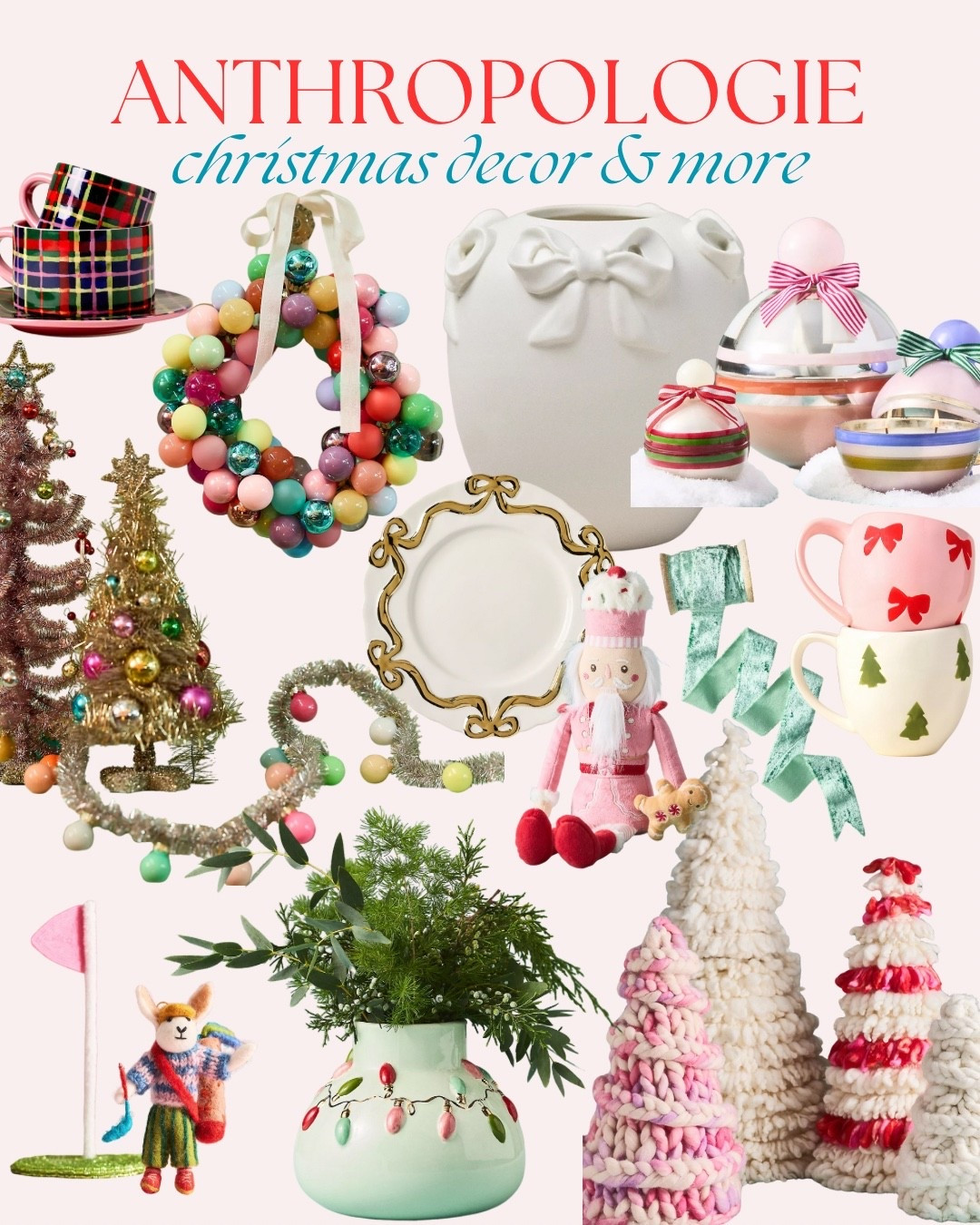 Colorful Christmas from anthro 

#LTKHome #LTKSeasonal #LTKFindsUnder100