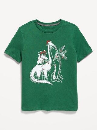 Crew-Neck Holiday Graphic T-Shirt for Boys | Old Navy (US)