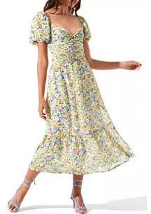 Women's Puff Sleeve Floral Dress | Belk