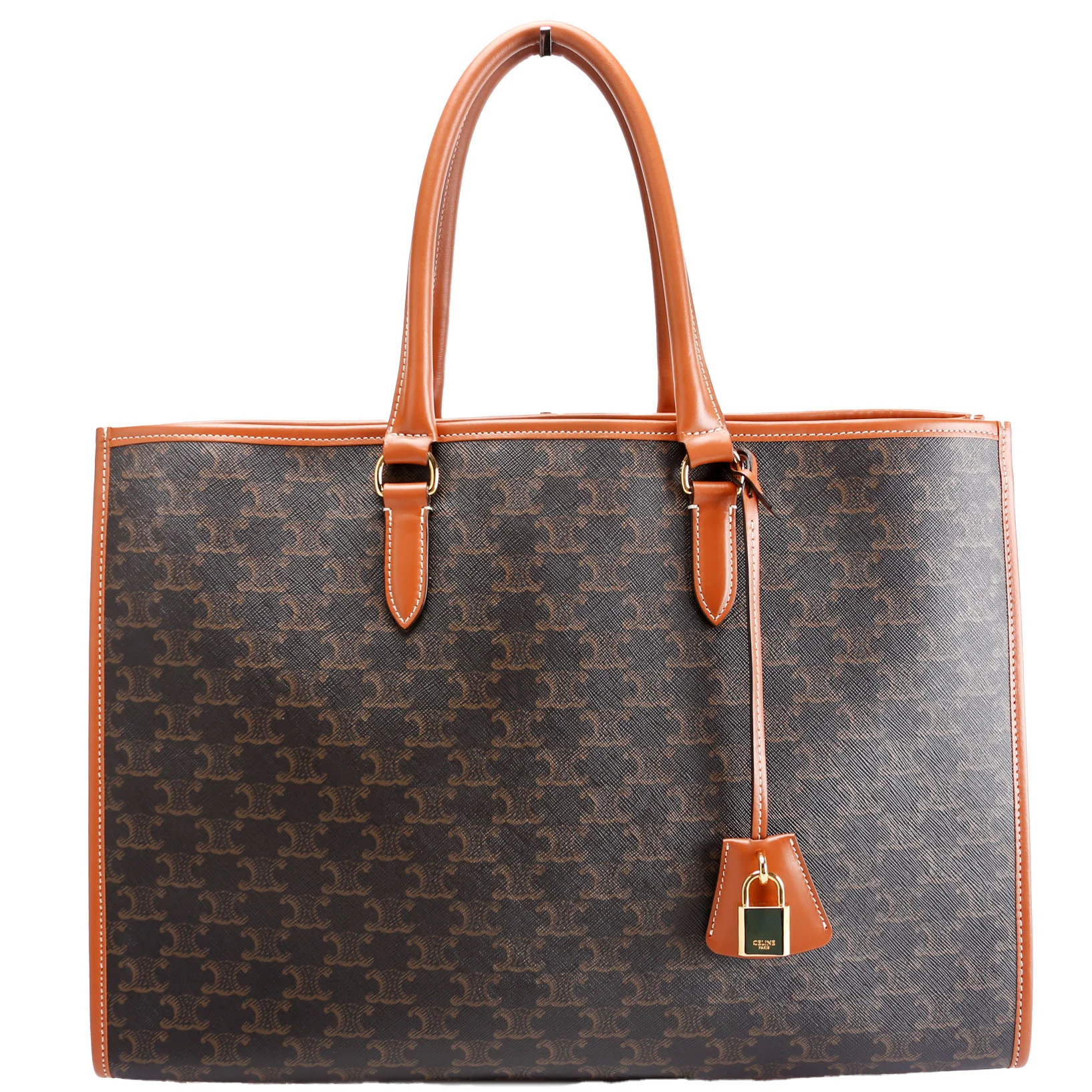 Horizontal Cabas Triomphe Canvas | Keeks Designer Handbags