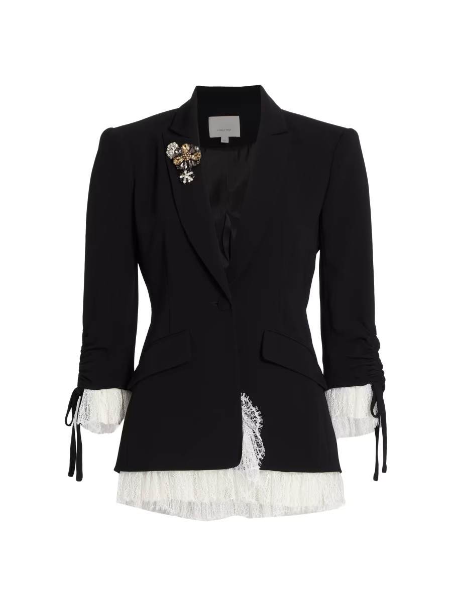 Cinq à Sept Roxie Crepe Blazer | Saks Fifth Avenue