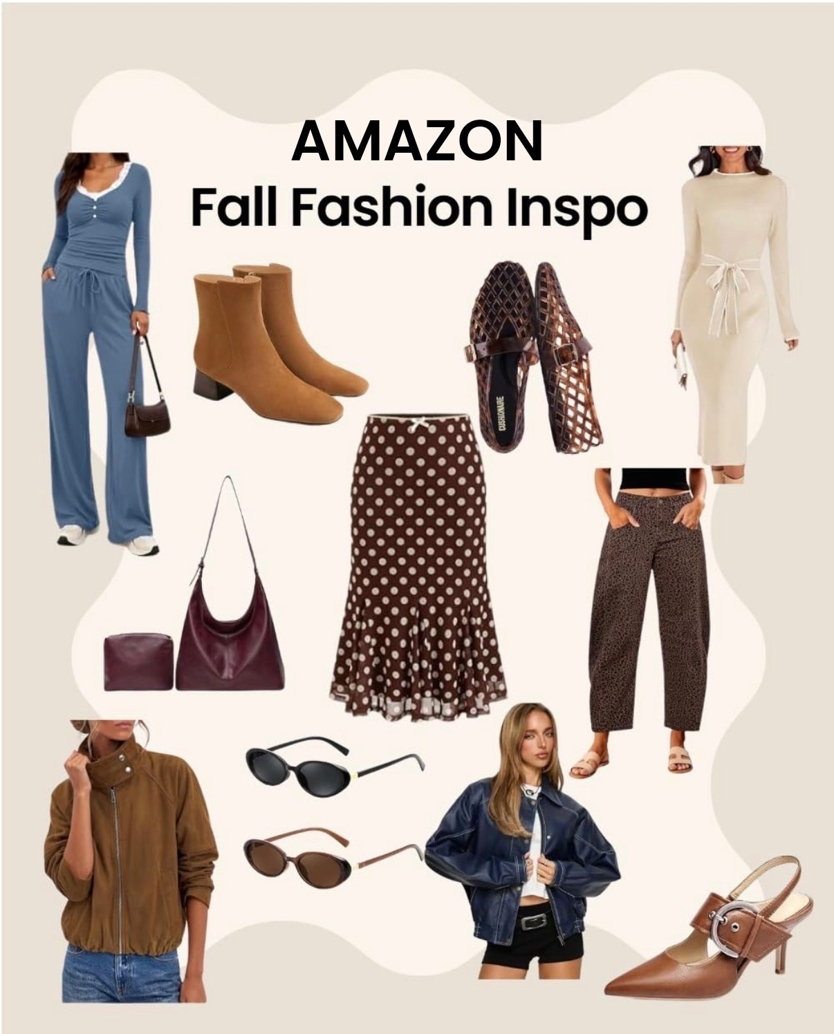 Amazon Prime Day fall fashion finds 🍂🤎 Rounded up some of my favorite pieces for the season — cozy sets, chocolate brown accessories, cute jackets, statement shoes & more! So many are on sale right now 👏🏼

Shop everything in my LTK + Amazon storefront ✨ AmazonPrimeDay Amazon fashion, fall fashion, fall outfits
Leather jackets
Fall jeans
Fall pants
Brown outfit inspo
Fall shoe trends
Fall Amazon outfit ideas
Fall fashion inspo
Kitten heels for fall
