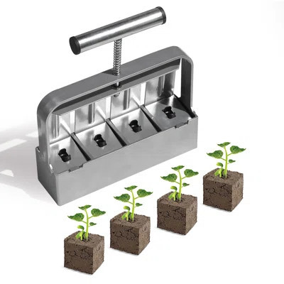 Manual Soil Blocker Set Soil Block Maker 2" Mold Seedling Feeder For Seed Stater | Wayfair North America
