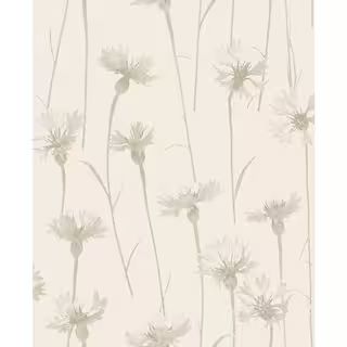 Fine Decor Dalia Beige Cornflower Matte Non-Pasted Peelable Paper Wallpaper FD24615 - The Home De... | The Home Depot