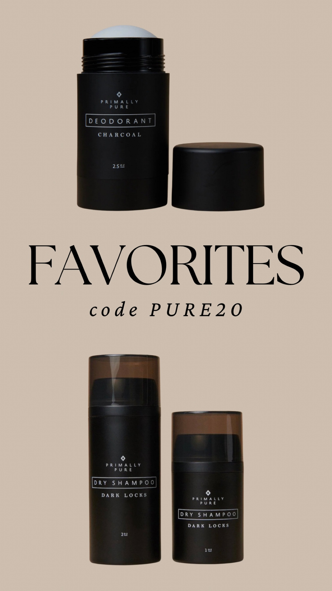 Clean non toxic deodorant and dry shampoo. Black Friday deals. 20% off and free shipping with code PURE20

#LTKCyberSaleIT #LTKCyberWeek #LTKsalealert