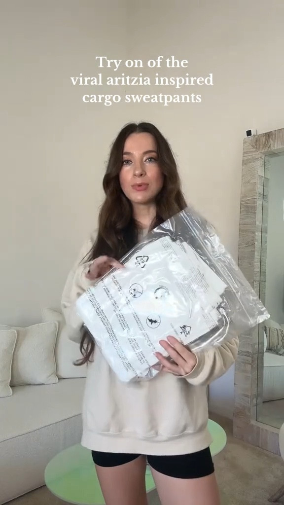 Try on of the new amazon fashion aritzia inspired cargo sweatpants! These are finally back in stock in more colors so hurry and grab them while you can! 

These are the softest straight leg sweats & I will be wearing these all winter long! And they are tall girl friendly! 

#LTKstyletip #LTKfindsunder50 #LTKSeasonal