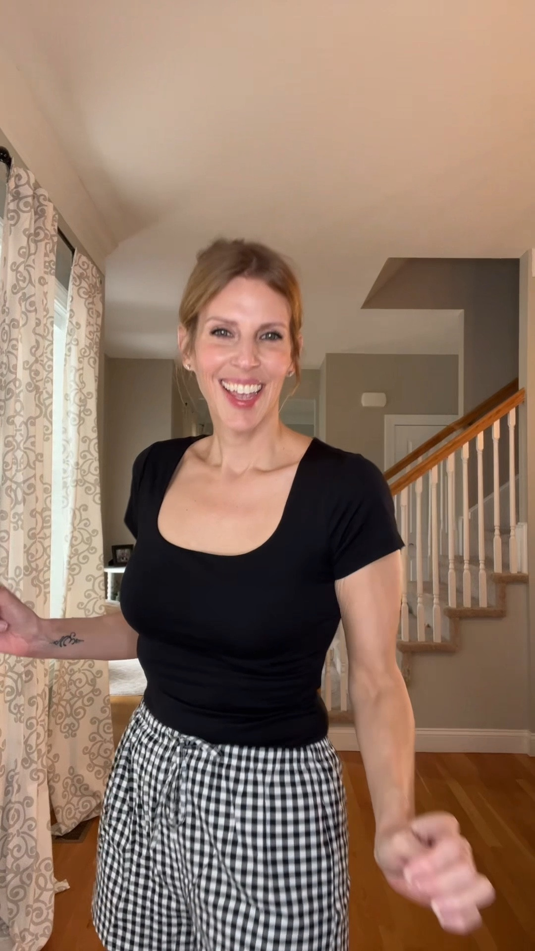 Black & white gingham shorts 🤍🖤
Easy summer outfit that feels put together but still super comfortable 🙌 perfect for everyday play  

#LTKOver40 #LTKSeasonal #LTKootd