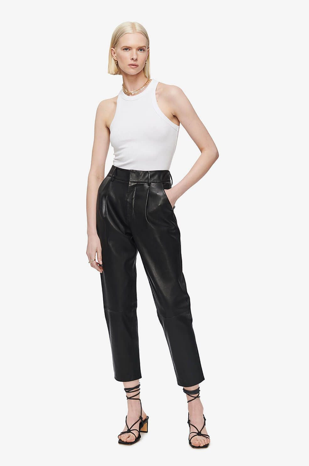 Becky Leather Trouser | ANINE BING