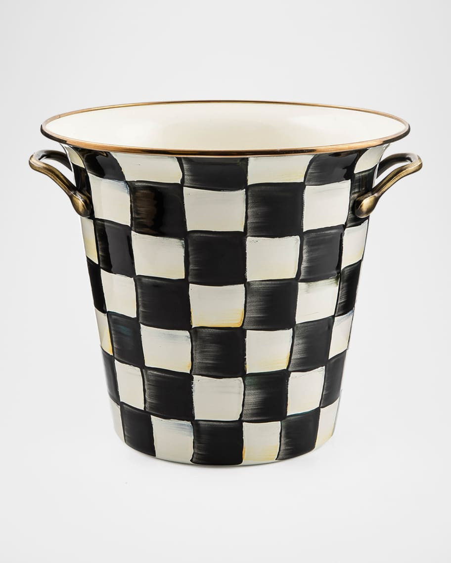 MacKenzie-Childs Courtly Check Enamel Wine Cooler | Neiman Marcus