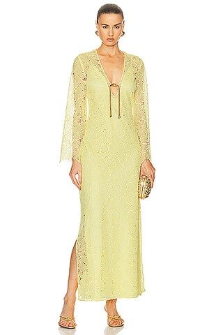 Alexis Sariyah Dress in Yellow Lace | FWRD | FWRD 