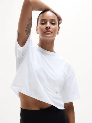 True Cotton Crop Tee | Athleta | Athleta