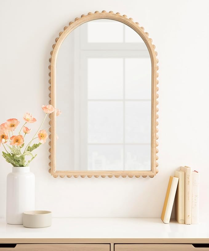 Kate and Laurel Beadbrook Modern Beaded Arched Mirror | Amazon (US)
