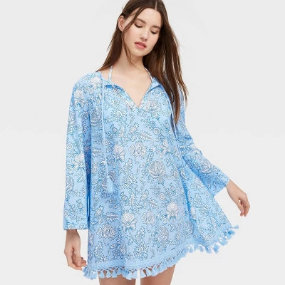 Women's Floral Vines Tunic Dress Blue - Roller Rabbit x Target L | Target