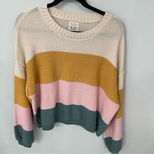 Billabong x Salty Blonde Day Drifter Oversized Striped Sweater Large B2 | Poshmark