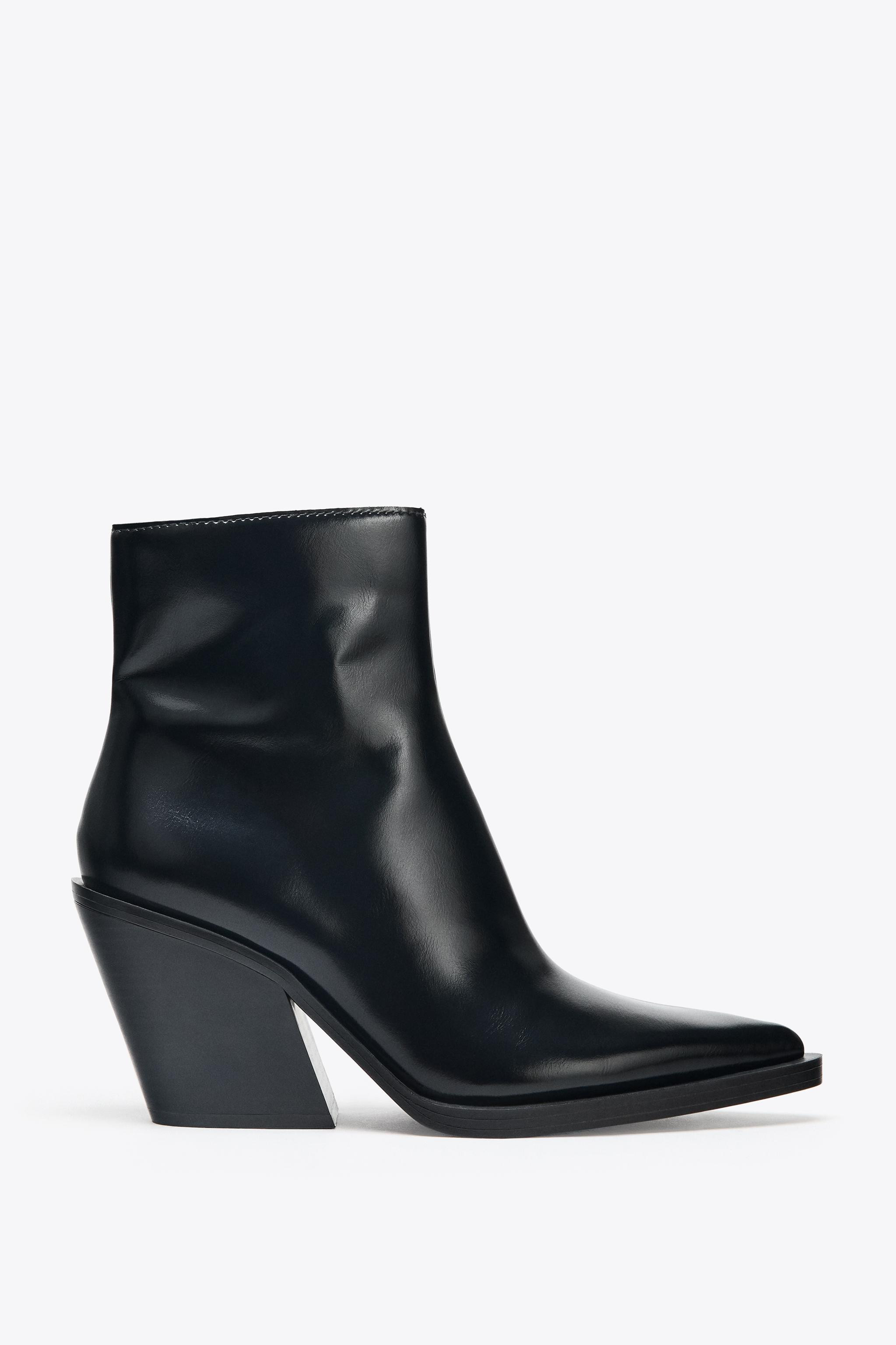 COWBOY HEELED ANKLE BOOTS | Zara US