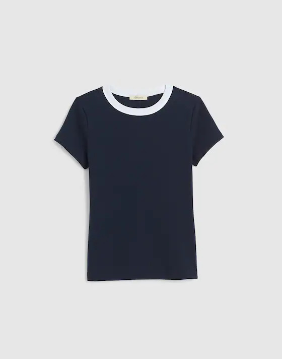 The '90s Crewneck Tee in Compact Cotton | Madewell