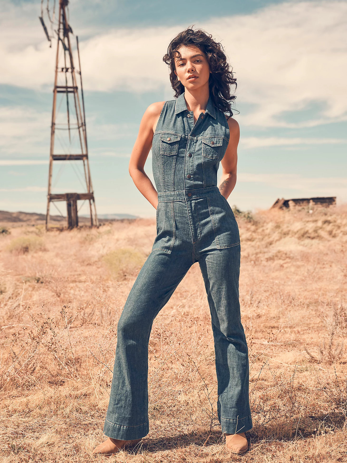 Women's Racerback Catsuit in Dark Denim | Wrangler