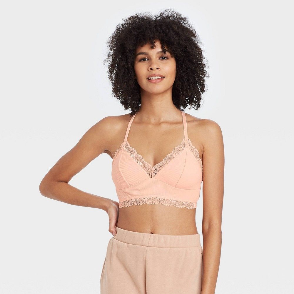 Women's Ribbed Longline Bralette - Colsie™ | Target