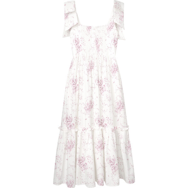The Women's Elizabeth Dress, Pink Heirloom Floral | Maisonette
