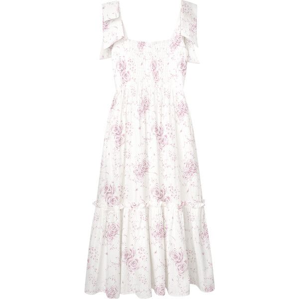 The Women's Elizabeth Dress, Pink Heirloom Floral | Maisonette