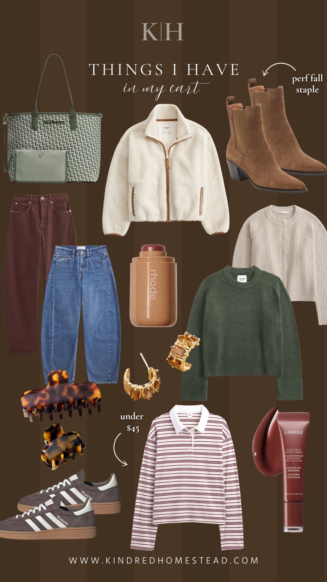 🛍️ In My Cart: Fall Style + Beauty Finds
Cozy knits, easy layers, and a few beauty staples that make getting ready feel fun again 🍂✨ Sharing what’s currently in my cart for the season — from budget-friendly denim to skincare that keeps my skin glowy in the chill.
#fallstyle #falloutfits #beautyfavorites #ltkfinds #tessakirby #kindredhomestead


#LTKBeauty #LTKStyleTip