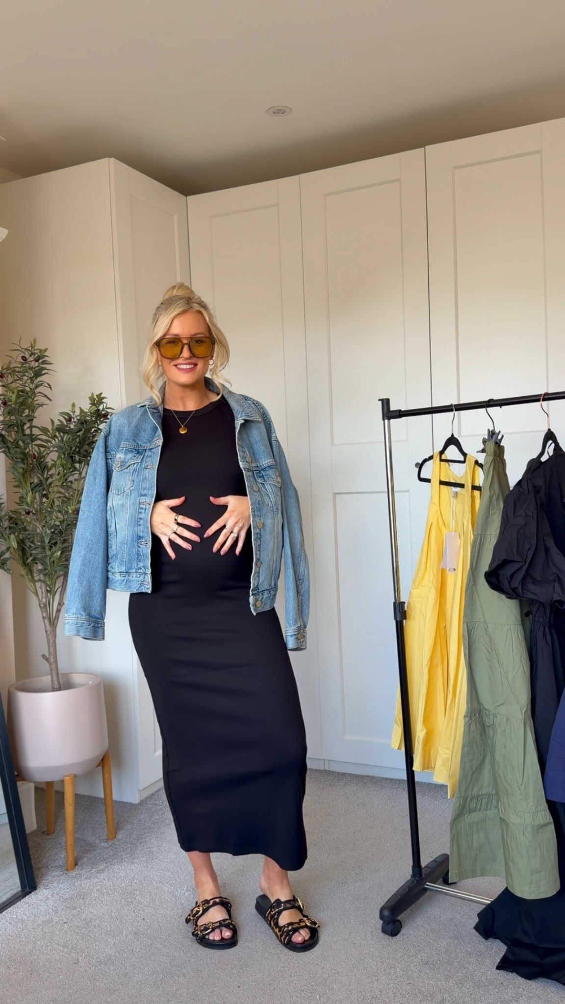 Spring Casual Outfit! 

Spring Style, Spring Outfit Inspiration, Summer Style, Denim Jacket, Midi Dress, Leopard Print Dress 

#LTKeurope #LTKuk #LTKspring