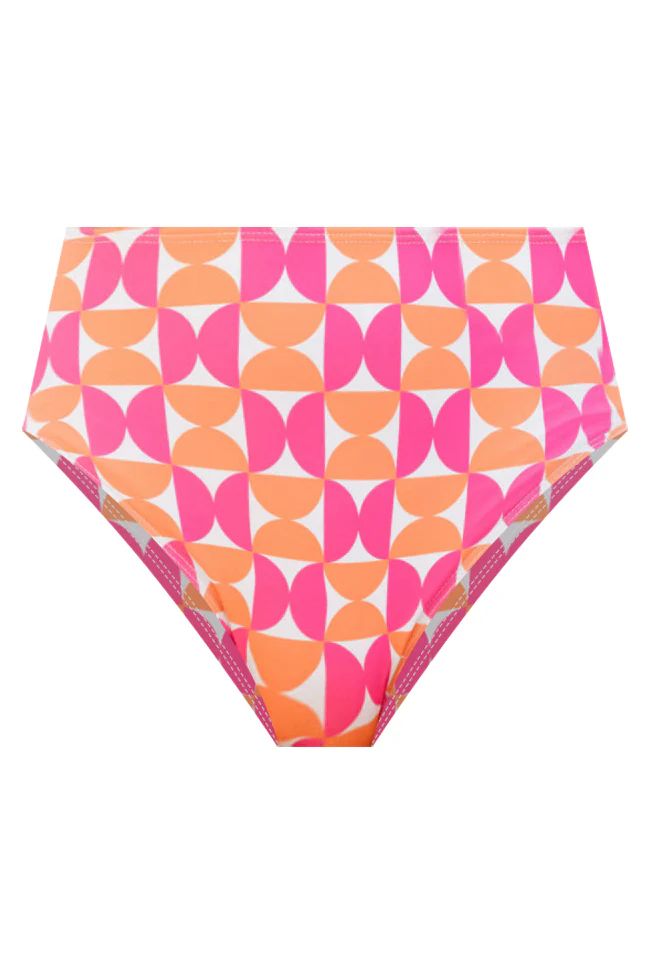Diamond Girl in Geometric Glam Bikini Bottoms FINAL SALE | Pink Lily