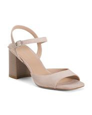 Made In Spain Suede Tia 75 Block Sandals | TJ Maxx