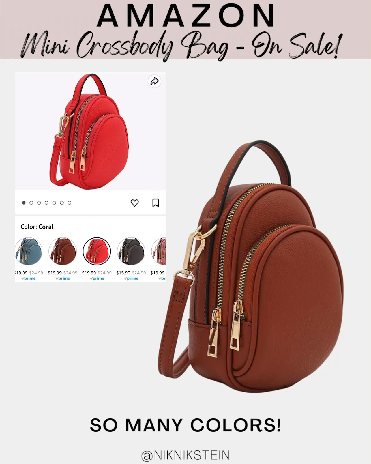 Mini crossbody bag // Amazon mini purse // purse on sale // Amazon purse // Amazon deals

#LTKunder50 #LTKitbag #LTKsalealert