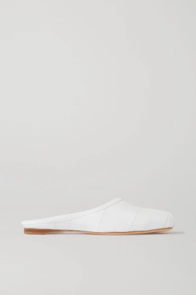 Mirandola eel and leather slippers | NET-A-PORTER (US)