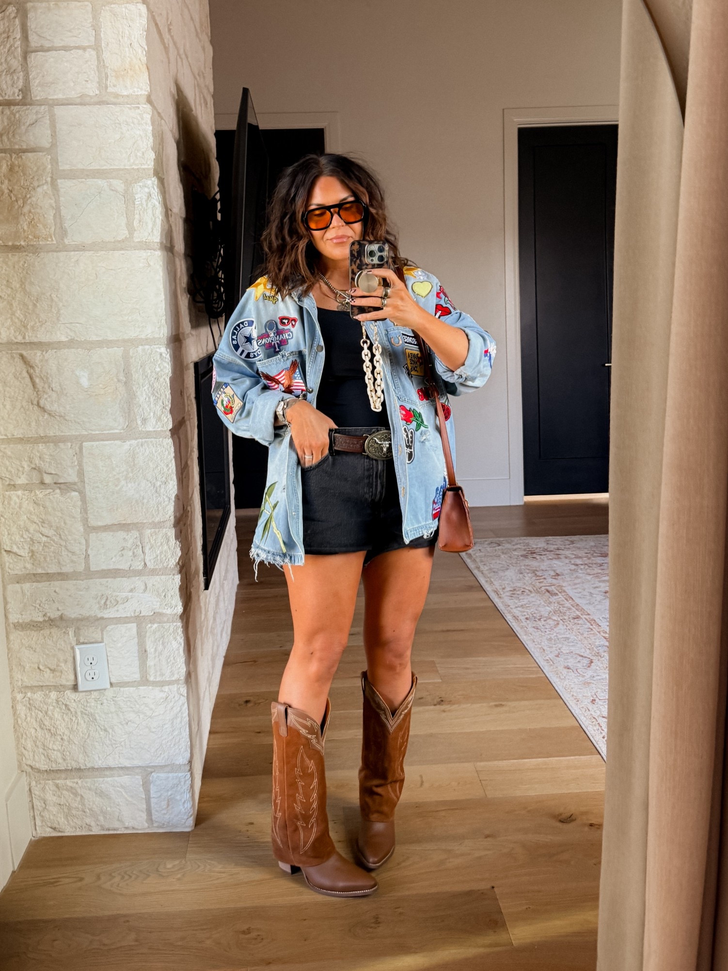 Concert Outift:
Jacket I added all the patches myself. 
All patches from Amazon. 
Tank: XL
Shorts: TTs
BOOTS: TTS


#LTKShoeCrush #LTKStyleTip #LTKMidsize