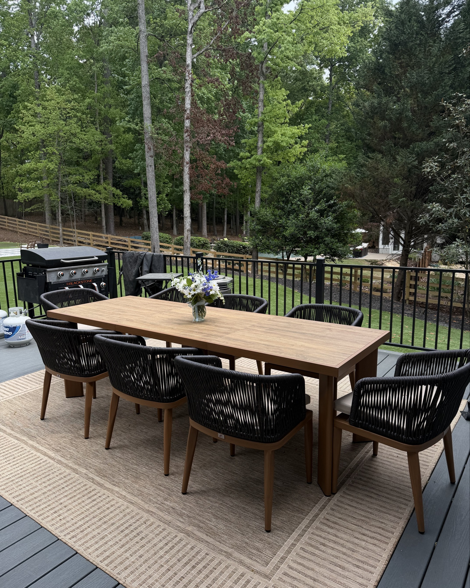 #ad New outdoor dining setup from Wayfair! @wayfair #wayfair #wayfairpartner #wishyouwerehere #outdoor