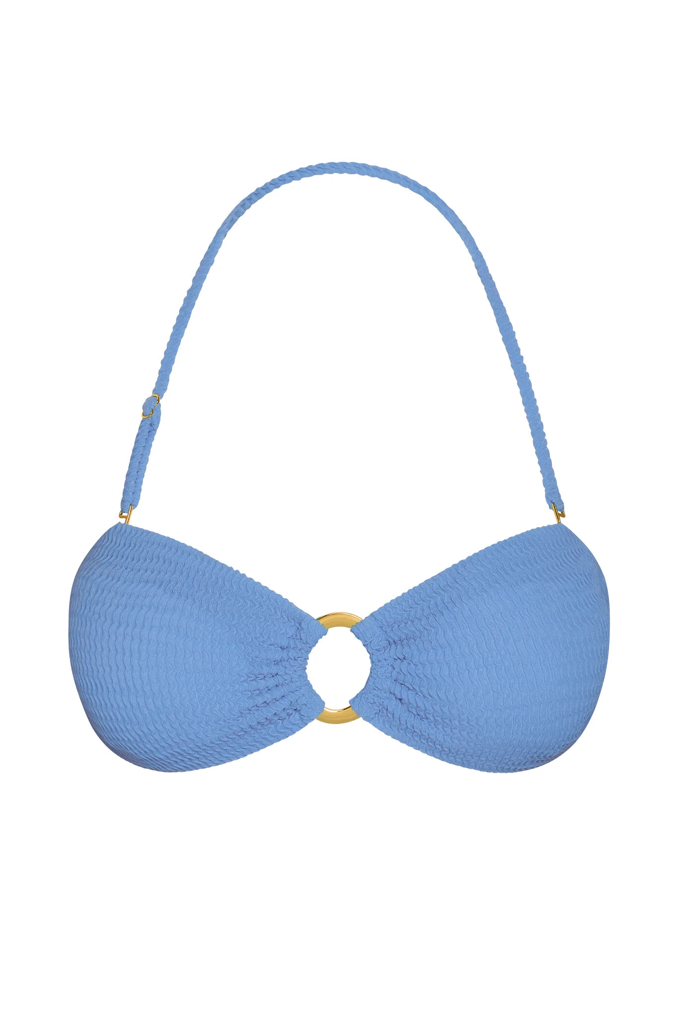 Costa Rica Top - Azure Crinkle | Monday Swimwear