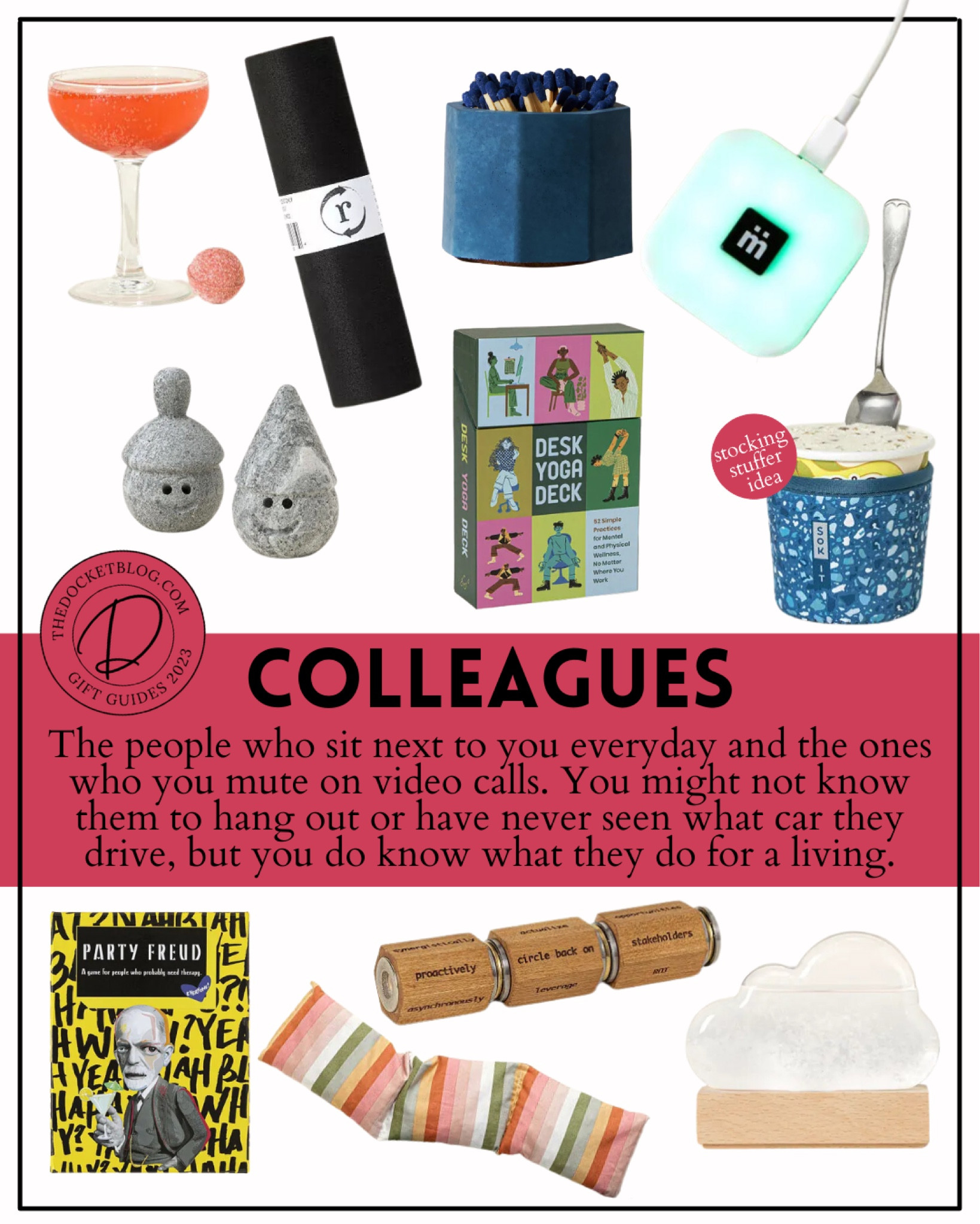 Gift guide - colleagues and coworkers 

Holiday gift guide Christmas presents fun gifts unique gifts Hanukkah gift ideas 