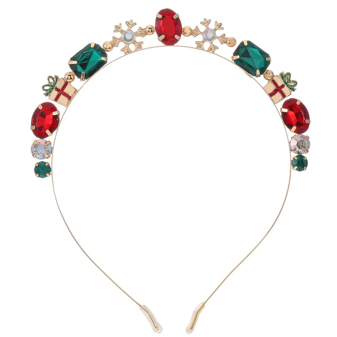 Holiday Time Jewel Headband, for Women and Teens, Red/Green Multi-Color | Walmart (US)