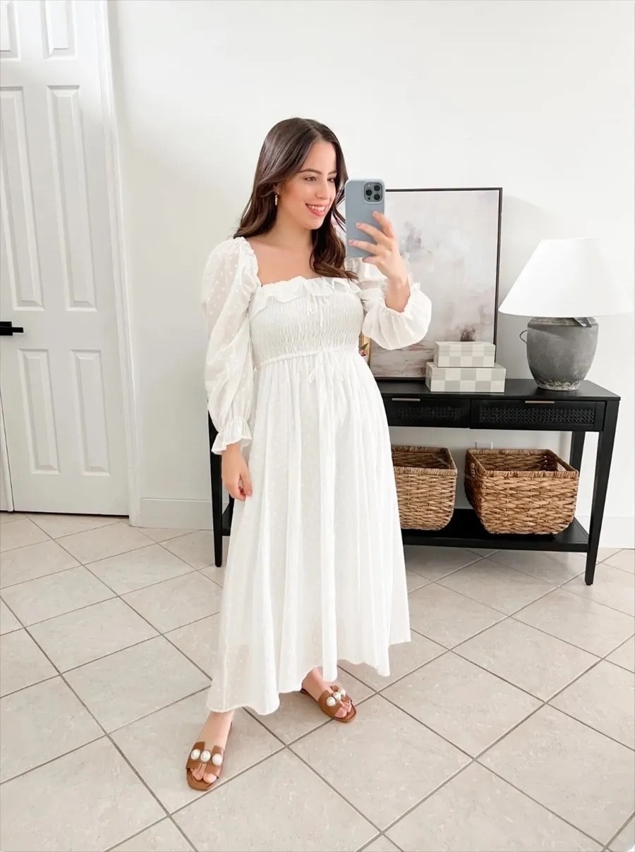 Can we talk about how good this Amazon white smocked dress is?! Under $45, so incredibly comfortable, and I keep reaching for it.

white midi dress, Amazon fashion, summer wardrobe staple, effortless style, petite fashion, flowy dress, vacation outfit

#LTKootd #LTKPetite #LTKU