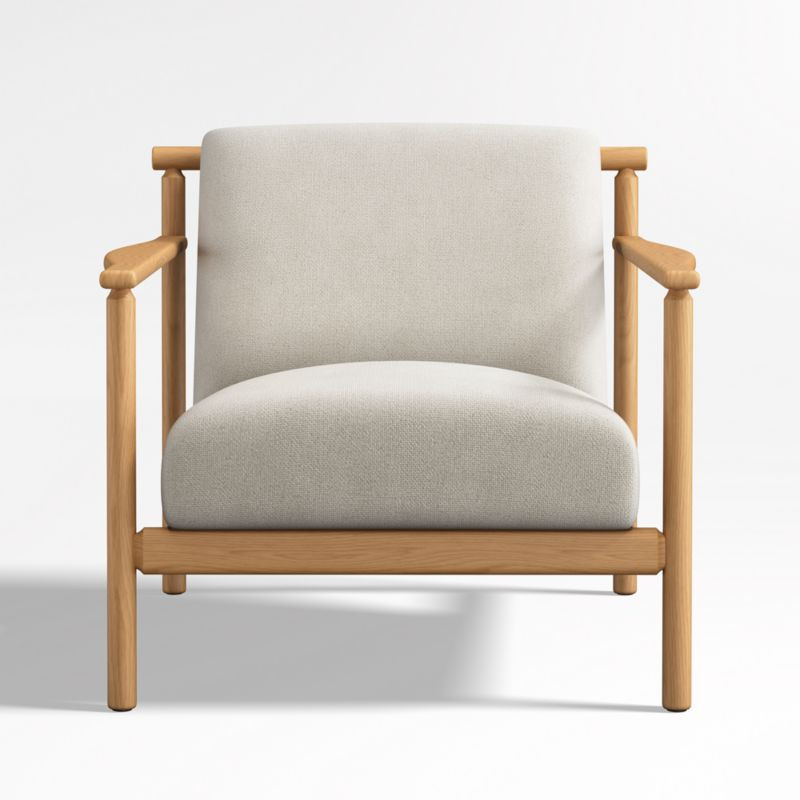 Ojai Upholstered Wood Frame Accent Chair | Crate & Barrel | Crate & Barrel