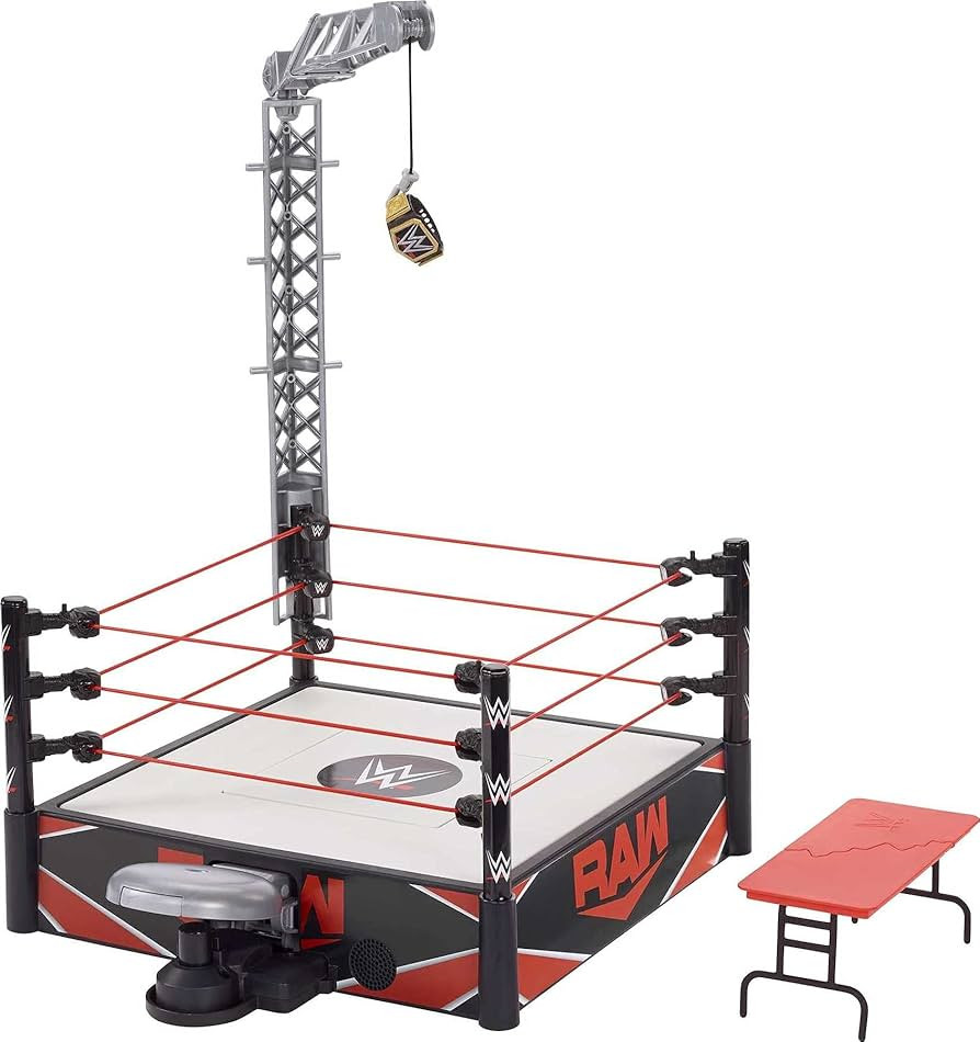 Mattel WWE Kickout Ring Wrekkin Playset with Randomized Ring Count, Springboard Launcher, Crane, ... | Amazon (US)