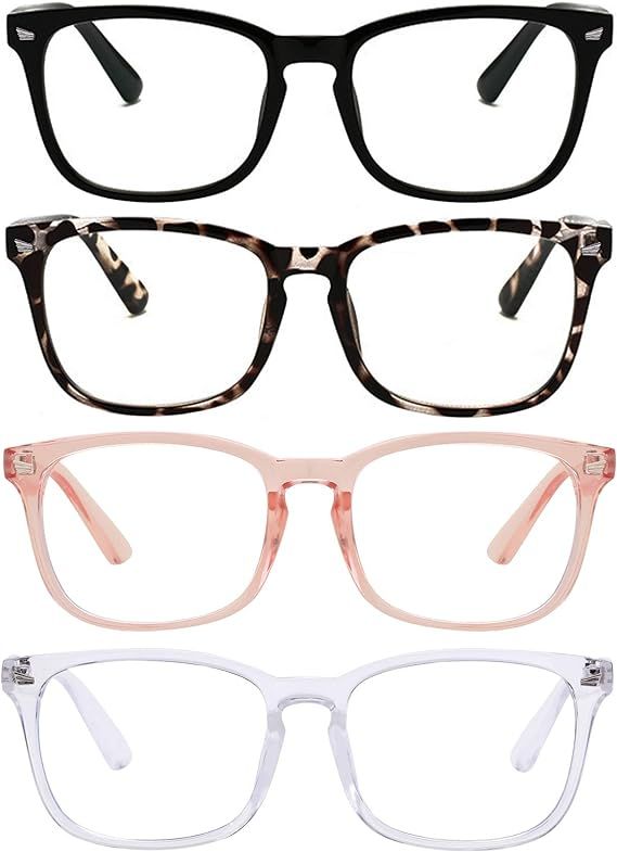 Reading Glasses Blue Light Blocking Readers for Women Men Nerd Glasses | Amazon (US)