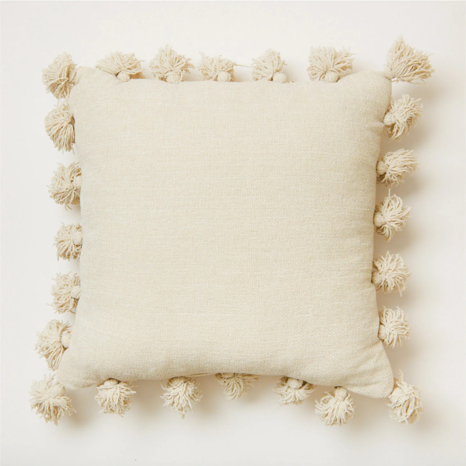 Lily Chenille Knit Tassel Square Pillow | Dorm Essentials - Dormify | Dormify