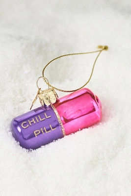 Chill Pill Glass Ornament | Anthropologie (US)