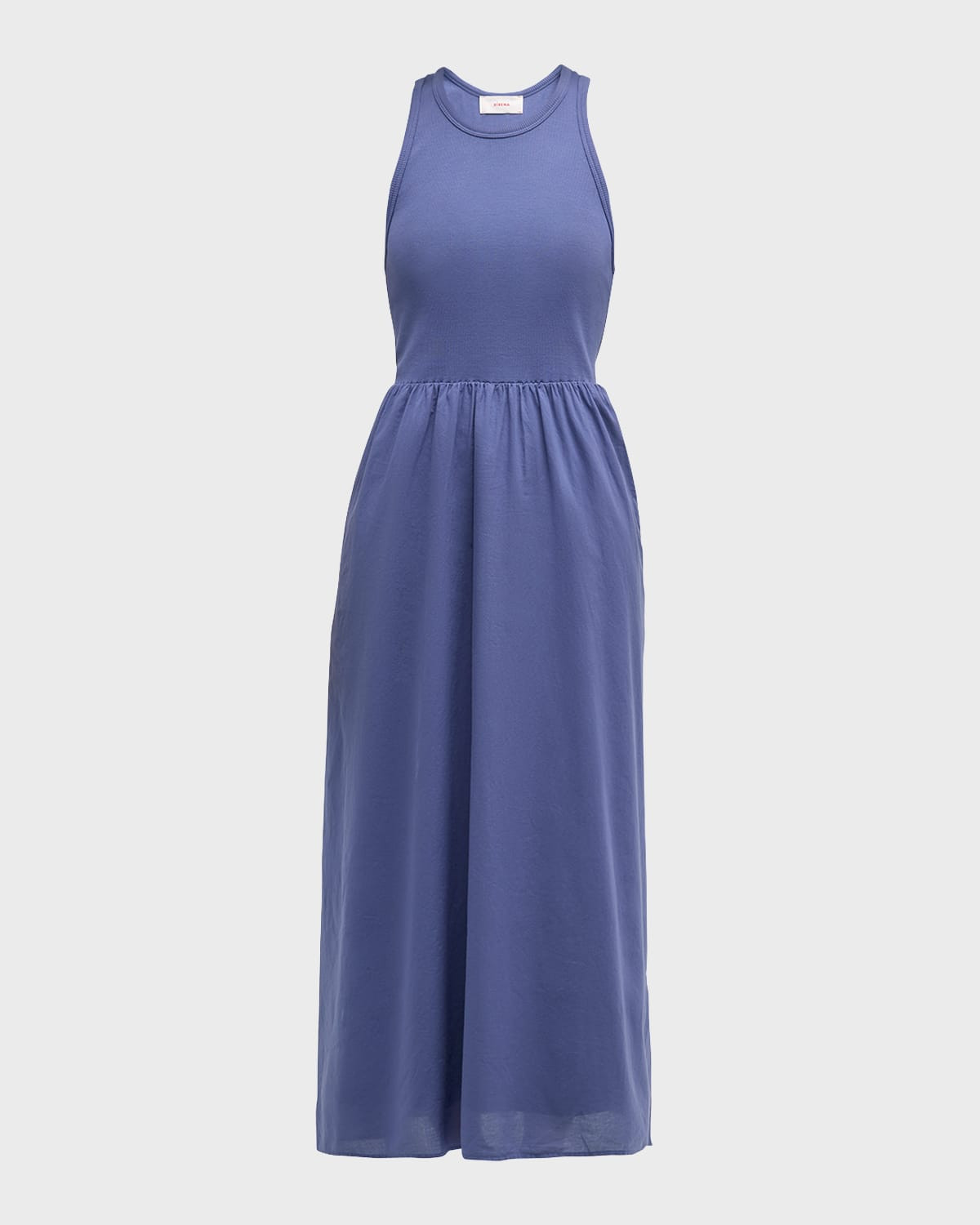 Flynn Sleeveless Racerback Cotton Midi Dress | Neiman Marcus