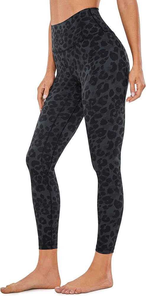 CRZ YOGA Womens Brushed Naked Feeling Workout Leggings 25" - High Waisted Gym Compression Tummy C... | Amazon (US)