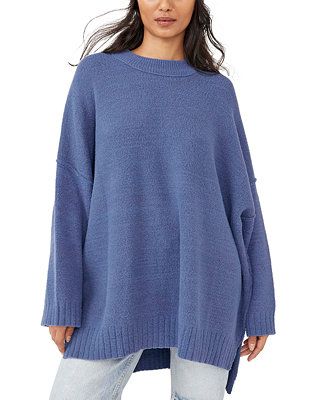 Free People Peaches High-Low Tunic Sweater & Reviews - Sweaters - Women - Macy's | Macys (US)