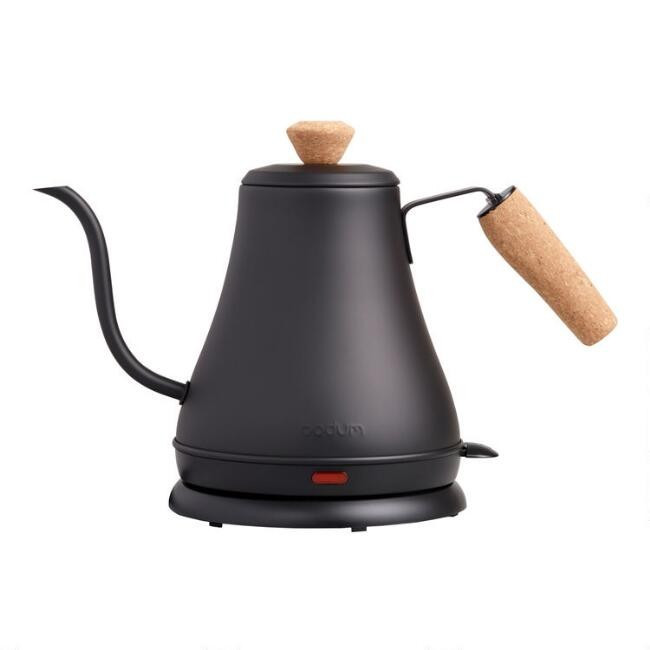 Matte Black Bodum Melior Gooseneck Electric Kettle | World Market