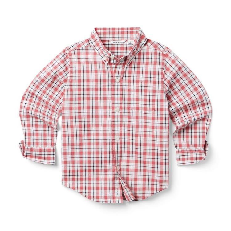 Plaid Poplin Shirt | Janie and Jack